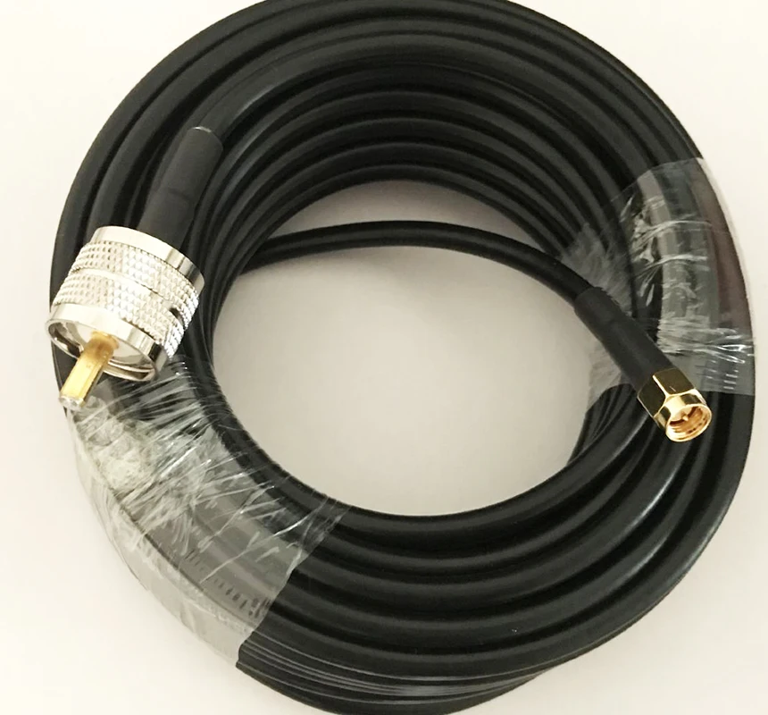 Câble coaxial UHF Male PL-259 vers UHF Male PL-259 RG58 - 30 cm | bol