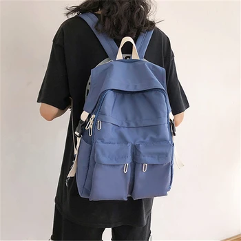 

Trend College style Nylon Backpacks Women Waterproof Large Capacity Travel Backpack Multi-pocket Back Pack Designer Bagpack 2020