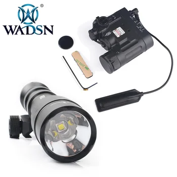 

WADSN Airsoft DBAL-D2 Red Laser Illuminator 1400 LM M600DF Dual Fuel LED Scout Lights Can Use 18650 Battery Tactical Flashlights