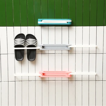 

One Change Into Three Bathroom Organizer Wall Mounted Shoe High quality Holder Organizer Folding Shoe Storage Rack Hanging Shelf