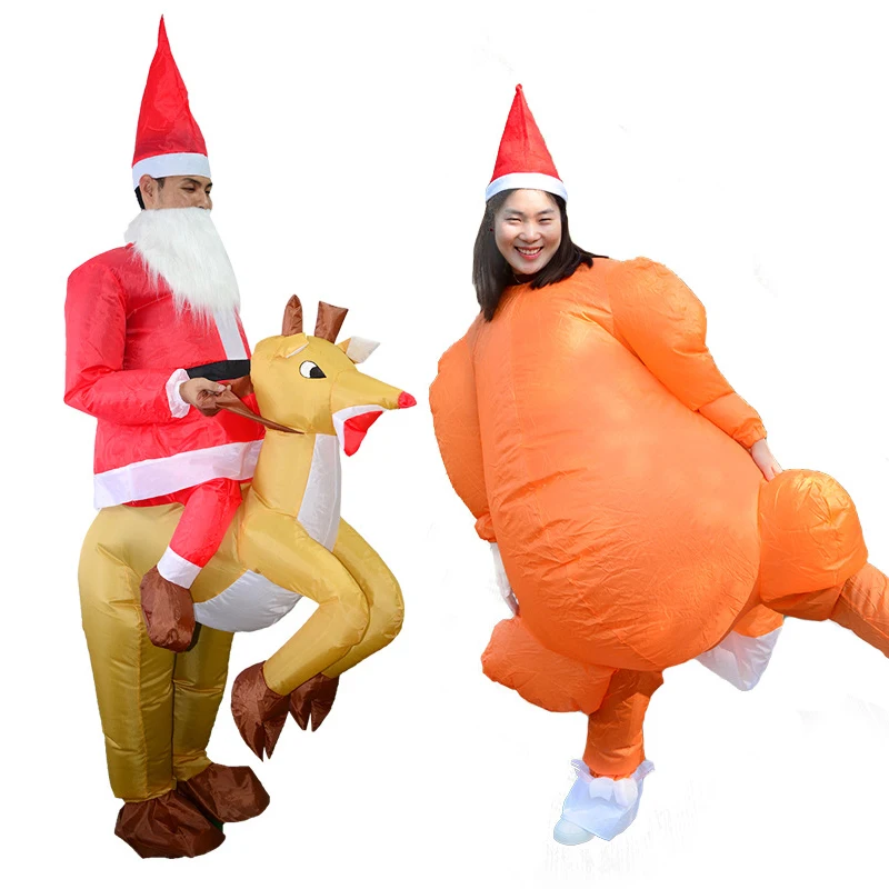 Adult Anime Cosplay Santa Claus Elk 