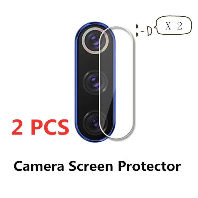 2PCS Lens Film 2 в 1 объектив камеры закаленное стекло для Xiaomi mi A3 Lite mi 9T pro стекло Защитная пленка для Xiaomi mi A3 mi 9 SE CC9 E - Цвет: 2PCS Lens Film