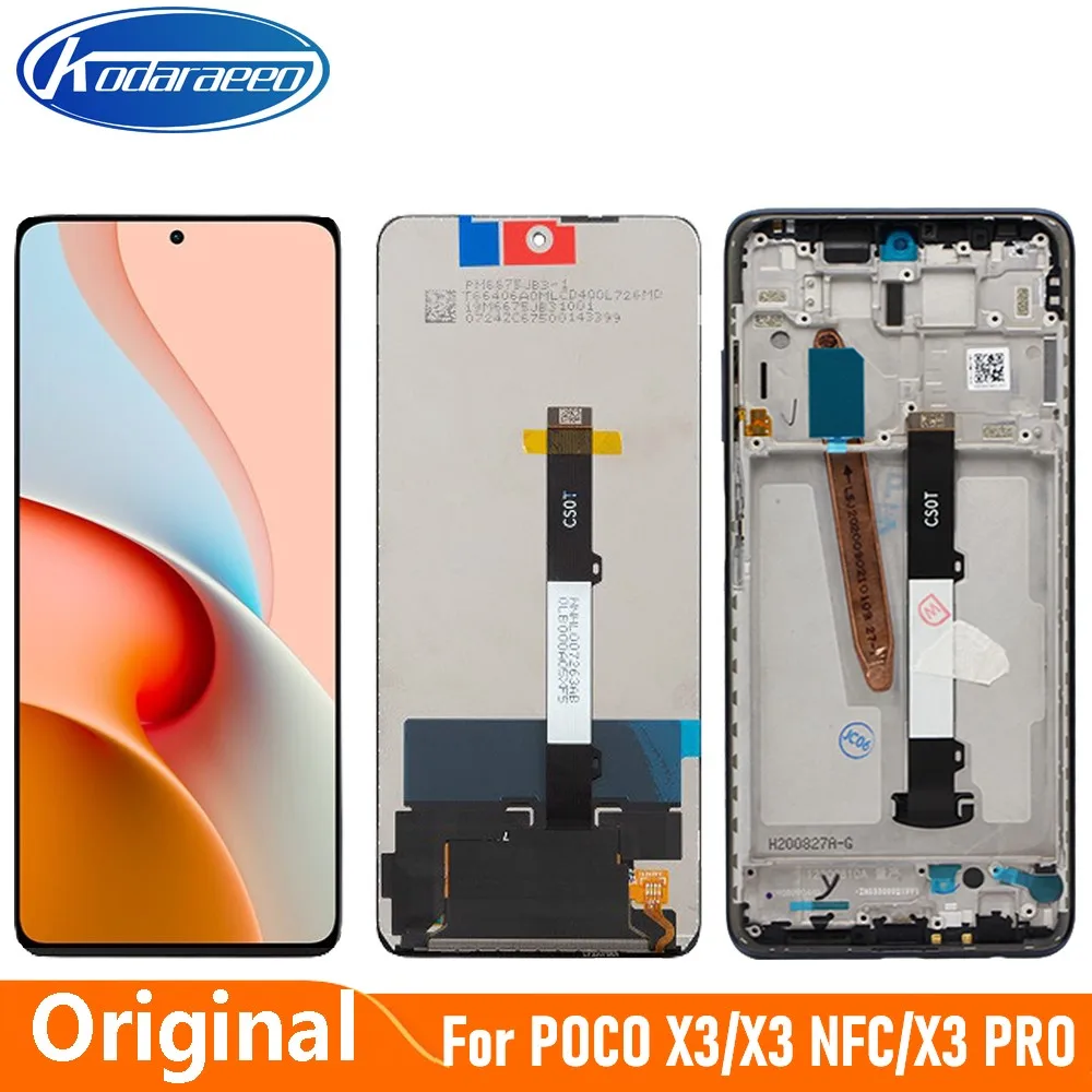 Original For Xiaomi POCO X3 Display LCD Touch Screen Digitizer For POCO