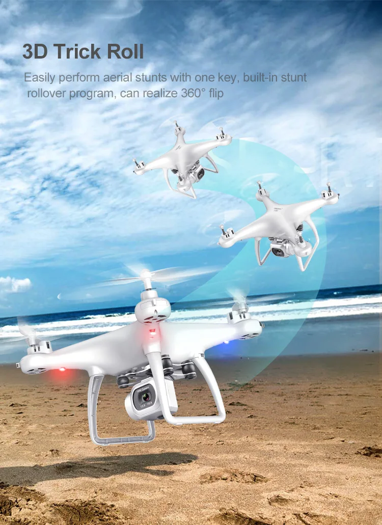 Stars S003 RC Drone 4k Wide Angle HD Rotatable Camera , Professional Aerial Photography, Gravity Sensor, Advanced Gift,