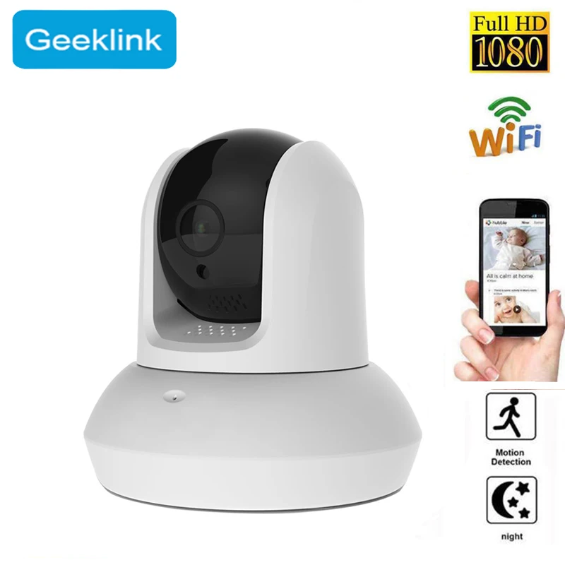 Geeklink HD 1080P IP Cam WiFi веб камера домашняя безопасности 355 Wide Smart Home приложение ИК пульт