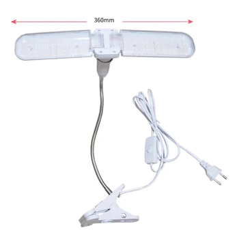 

Clip Folding LED Plant Grow Light 24W AC85-265V Full Spectrum Lamp for Flowers