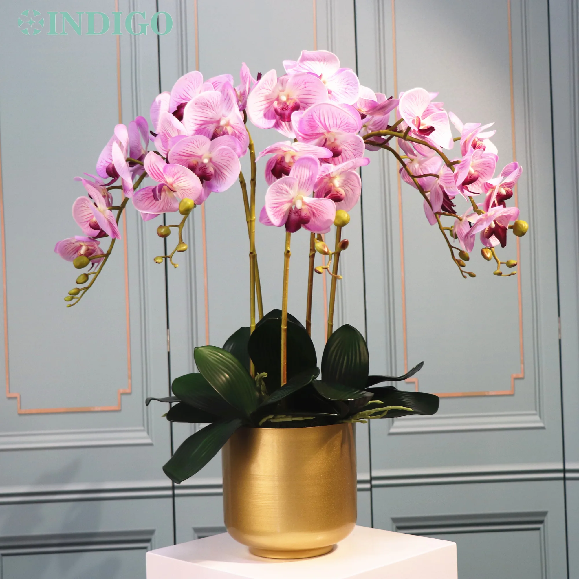 AAA  28" Artificial Phalaenopsis Orchid Silk Flower Stem WEDDING Home Tabletop 