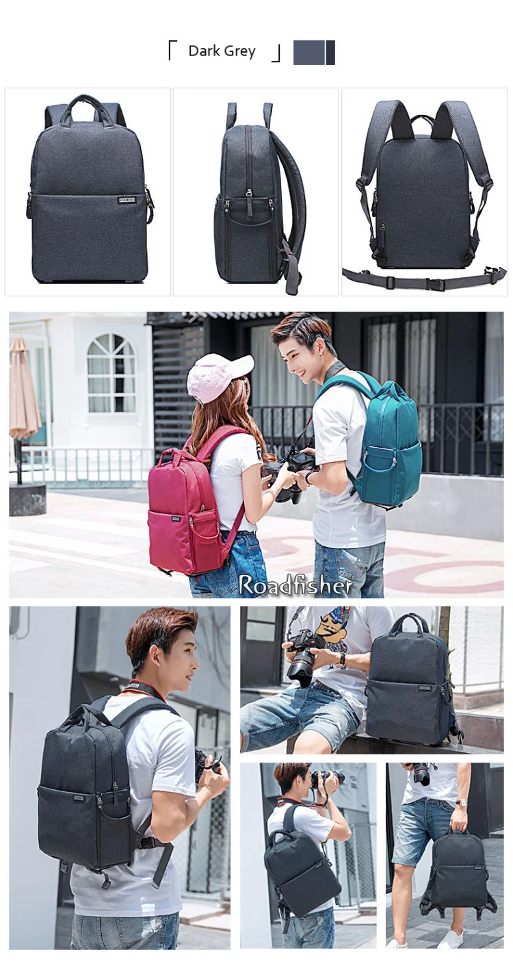 Casual camera backpack bag 19