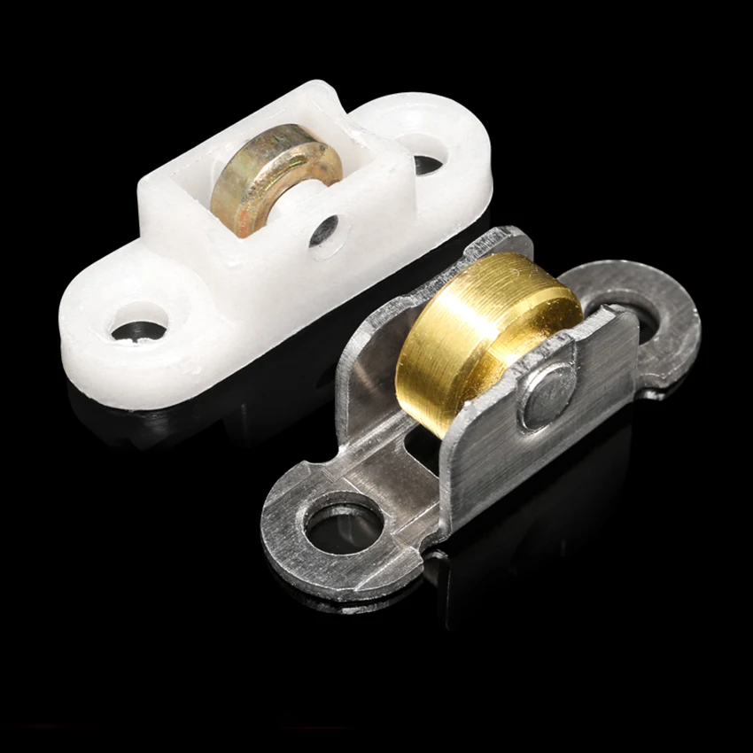 10PCS/Set Single Wheel Sliding Door Window Pulley 8mm/10mm Diameter Metal / Copper Stainless Steel Plastic Shell | Обустройство дома