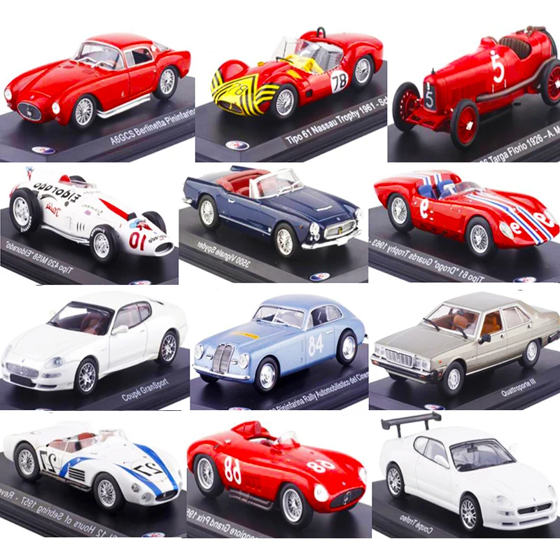 Goede 143 Schaal Diecast Alloy Classic Maseratis Racing Rally Auto Model Verkeer Tools Voertuigen Speelgoed Voor Fans Collection Show Display