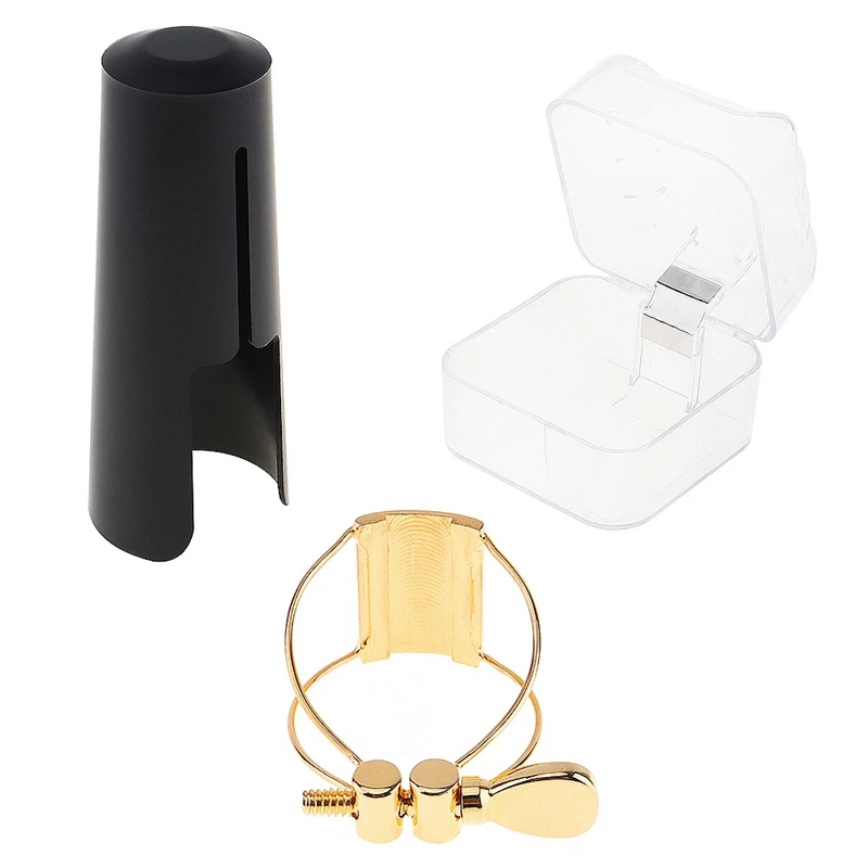 

Sax Mouthpiece Ligature Clip With Flute Head Card Cap