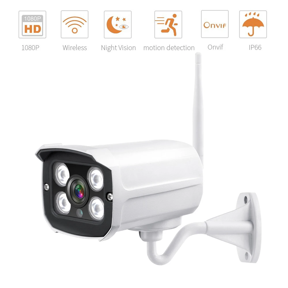 Wireless Security Camera Outdoor 720P 1080P Wifi Surveillance IP Camera IR Night Vision Smart Motion Detection IP66 Waterproof