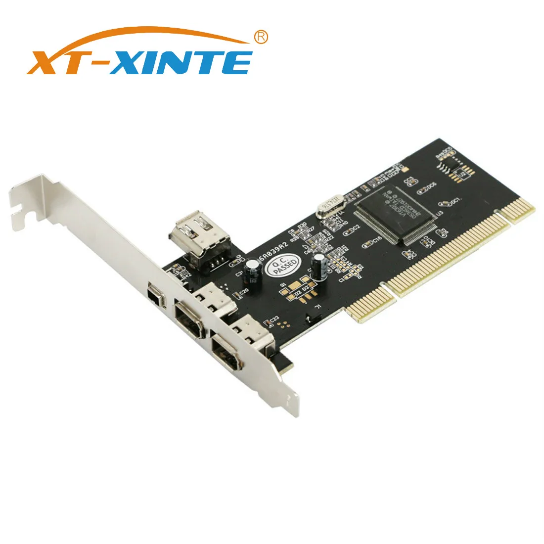 

XT-XINTE PCI 1394A video capture card 4 Ports (3+1) Controller Card Extension Adapter PCI 3x 6 Pin 1x 4 Pin with IEEE 1394 Cable