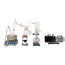Lab Equipment Small Short Path Distillation Equipment 5L Short Path Distillation Includes Vacuum Pumps kit special design lab chemical equipment photochemical 5l jacket laboratory glass reactor