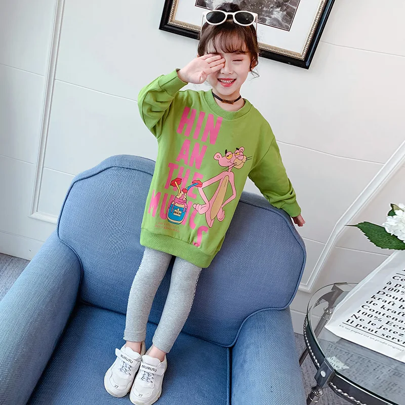 

Girls Spring And Autumn Set 2020 New Style Childrenswear Korean-style Big Boy Long Sleeve Western Style Fashionable Hoodie Two P
