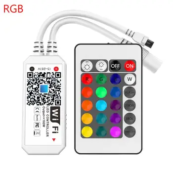

Smart LED RGB RGBW Light Bar Music Timer Wifi Infrared 24-key Controller Dimming