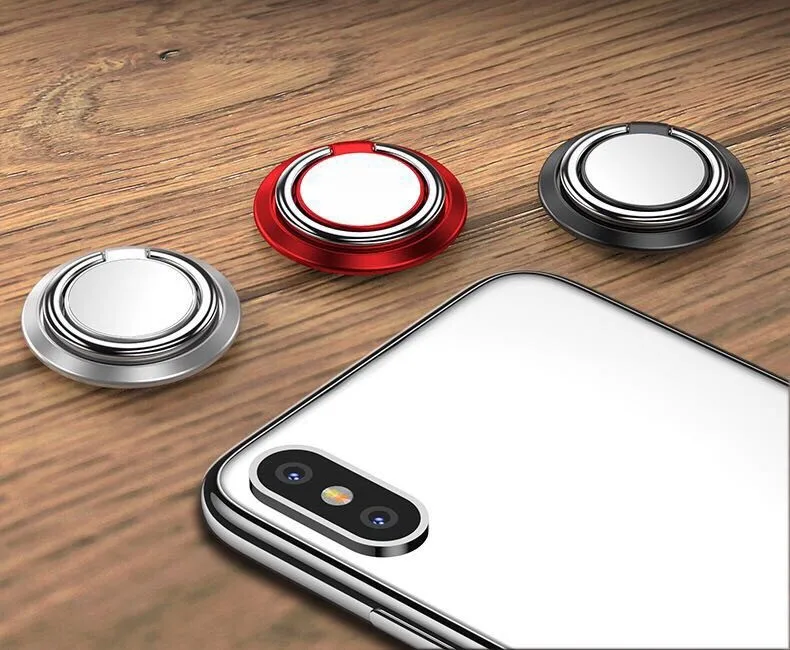 Металлическая розетка для мобильного телефона, универсальный держатель, вращающееся на 360 градусов кольцо, подставка для телефона, держатель для iPhone, магнитный автомобильный кронштейн, подставка