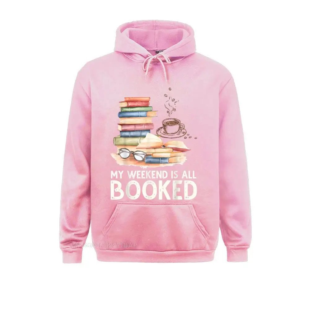 thumbnail image 1 of Mi fin de semana está todo reservado, divertidas y lindas sudaderas con capucha con diseño de lector de libros, sudaderas de manga larga de alta calidad para mujer impresas en capuchas de otoño, 1 of 4