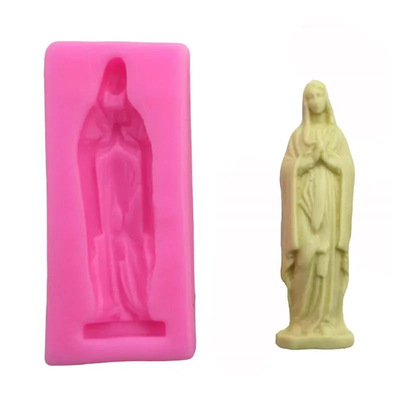 

Praying Girl Silicone Fondant Mold DIY Soap Baking Cake Chocolate Clay Molds