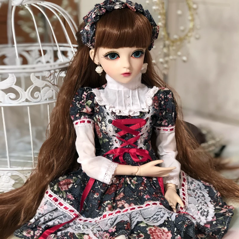 GIFTS 24" Reborn BJD Doll 1/3 Handmade Clothes Shoes Wig Eyes Makeup Beauty Girl 