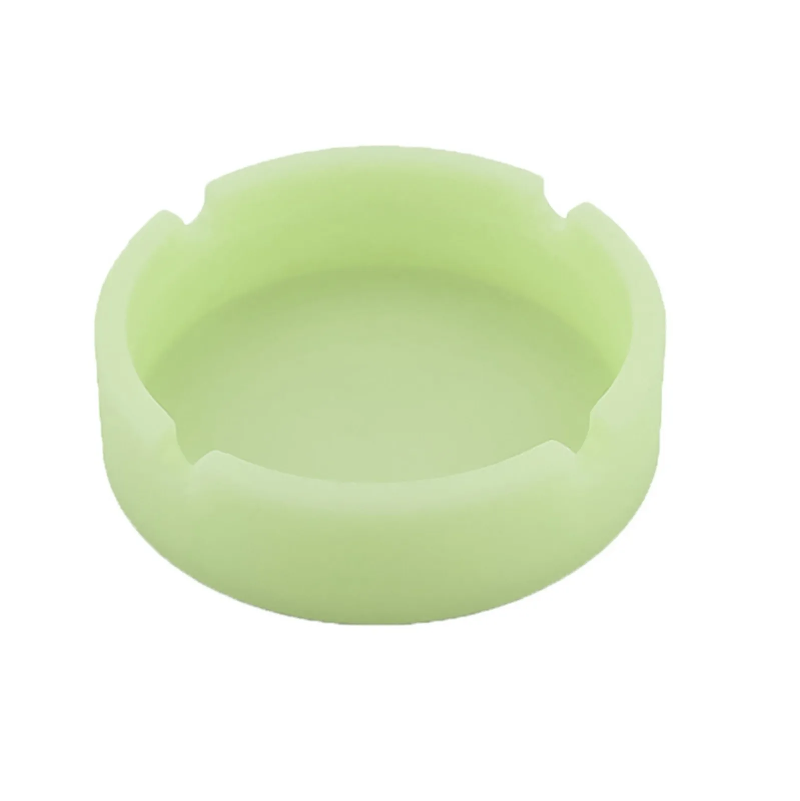 Silicone Ashtray Glow In The Dark Luminous Soft Ashtray For Smoking Cigarette Cigar Weeds Accessories For Home Desk