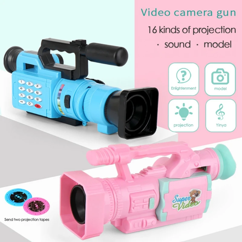 Educational Children Projection Simulation Camera Fun Interactive Toy Light Music Toy Cosplay