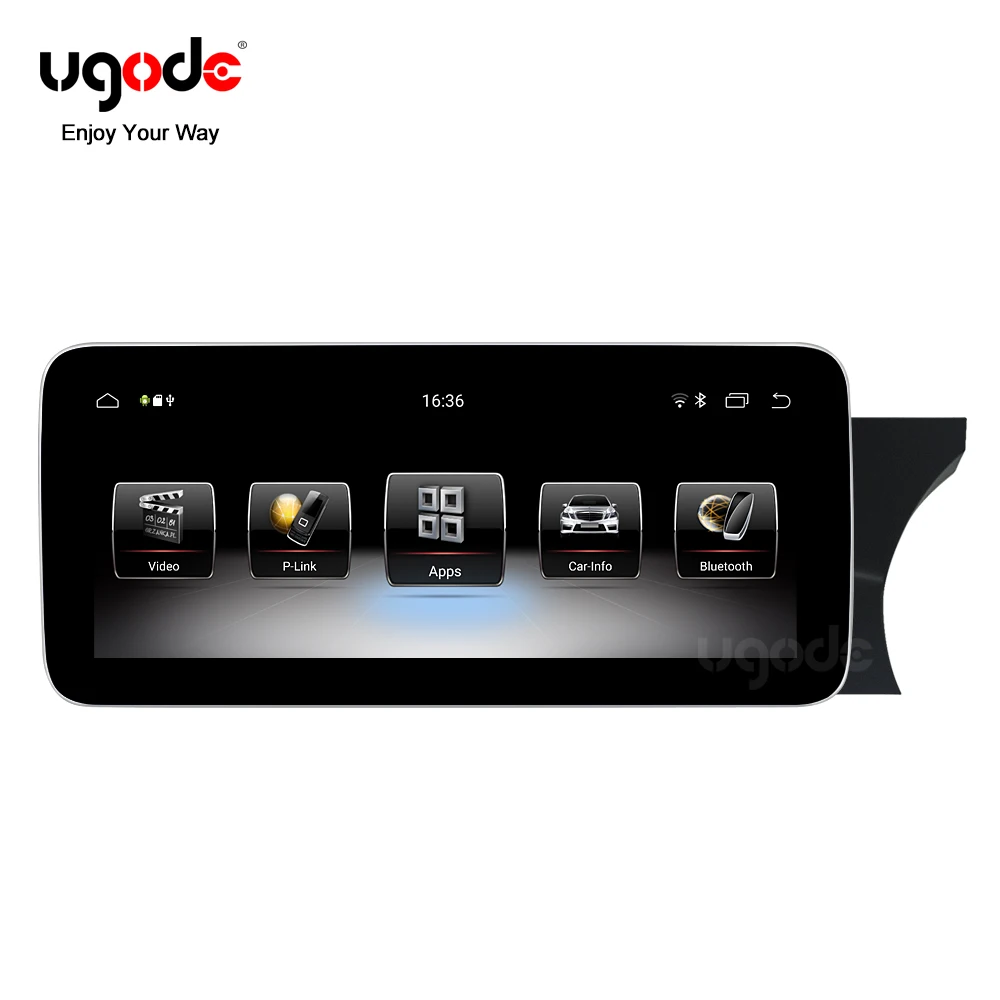 Ugode 2011-14 W204/S204 RHD Android 9,0 экран автомобильный gps навигационная мультимедийная система музыкальный видео плеер для Benz C Класс NGT4.5 - Размер экрана, дюймов: GPS