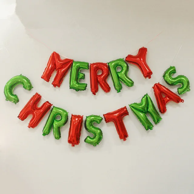 Merry Christmas Снеговик пожилой медведь фольгированные шары зеленая Рождественская елка Baloon deco noel вечерние декоративный воздушный шар Новогоднее украшение - Цвет: 16inch