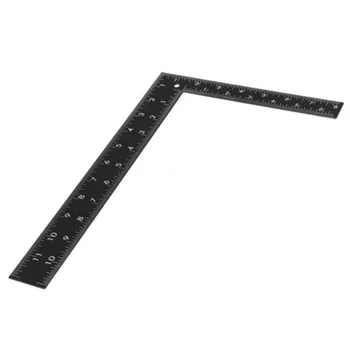 

Black Right Angle Ruler Right Angle 90° Dual Marking Framing Carpenter Rulers