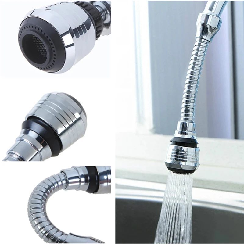 360 Degree Swivel Kitchen Faucet Aerator Adjustable Dual Mode Sprayer Filter Diffuser Water Saving Nozzle Connector Acessories