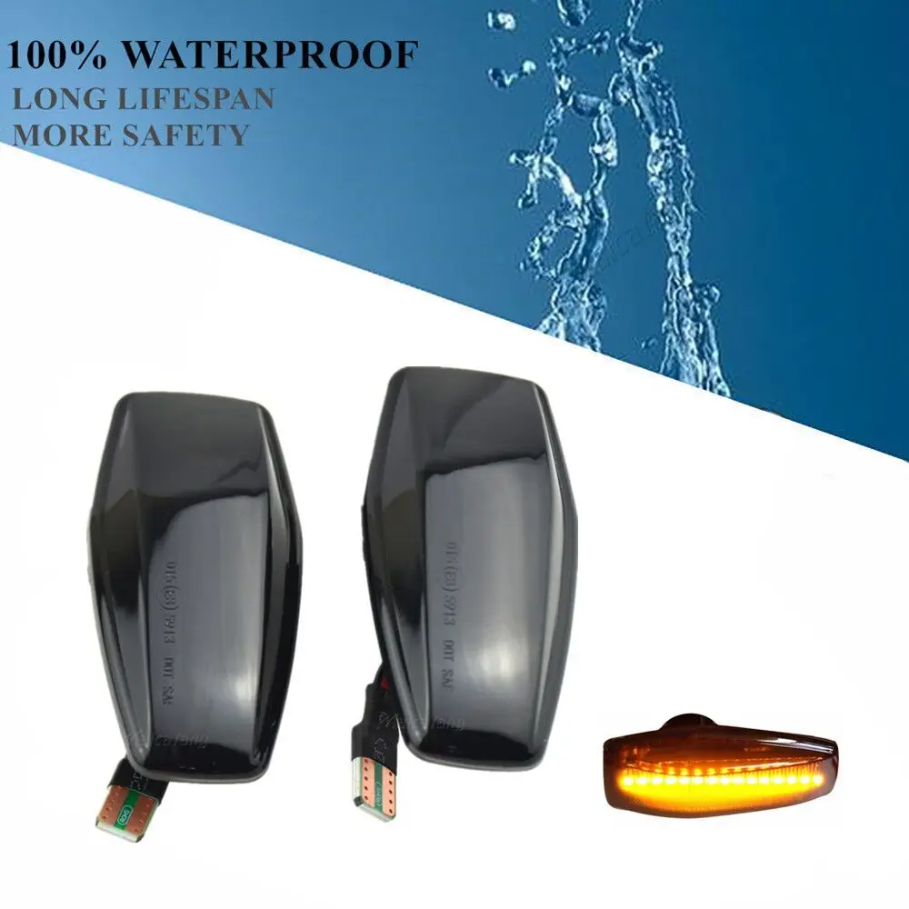 

2pcs For Hyundai Flowing Water Indicator LED Side Marker Turn Signal Light For Elantra Getz Sonata XG Terracan Tucson