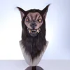 Animal Wolf Latex Mask Werewolf Light-up Realistic And Fierce Carnival Headgear Costume Halloween Cosplay Party Props ► Photo 2/6