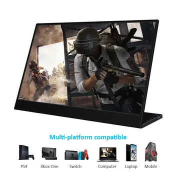 

2020 newest 4K Portable Monitor,15.6 inch 3840 x2160 ultra slim IPS LCD display with HDMI Type C for Computer Laptop PS4 Switch