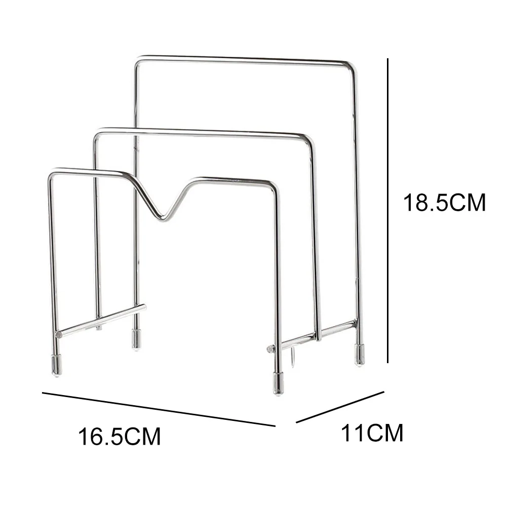 Kitchen Shelf Metal Pot Lid Cutting Board Shelf Dish Rack Holder Pan Cover Lid Rack Stand SP99