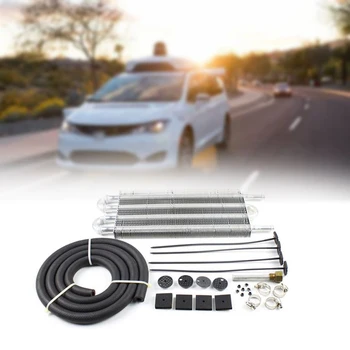 

Car 4 Row Remote Transmission Oil Cooler Kit Auto-Manual Radiator Converter Automotive Aluminum alloy Oil Cooler Car Accessories