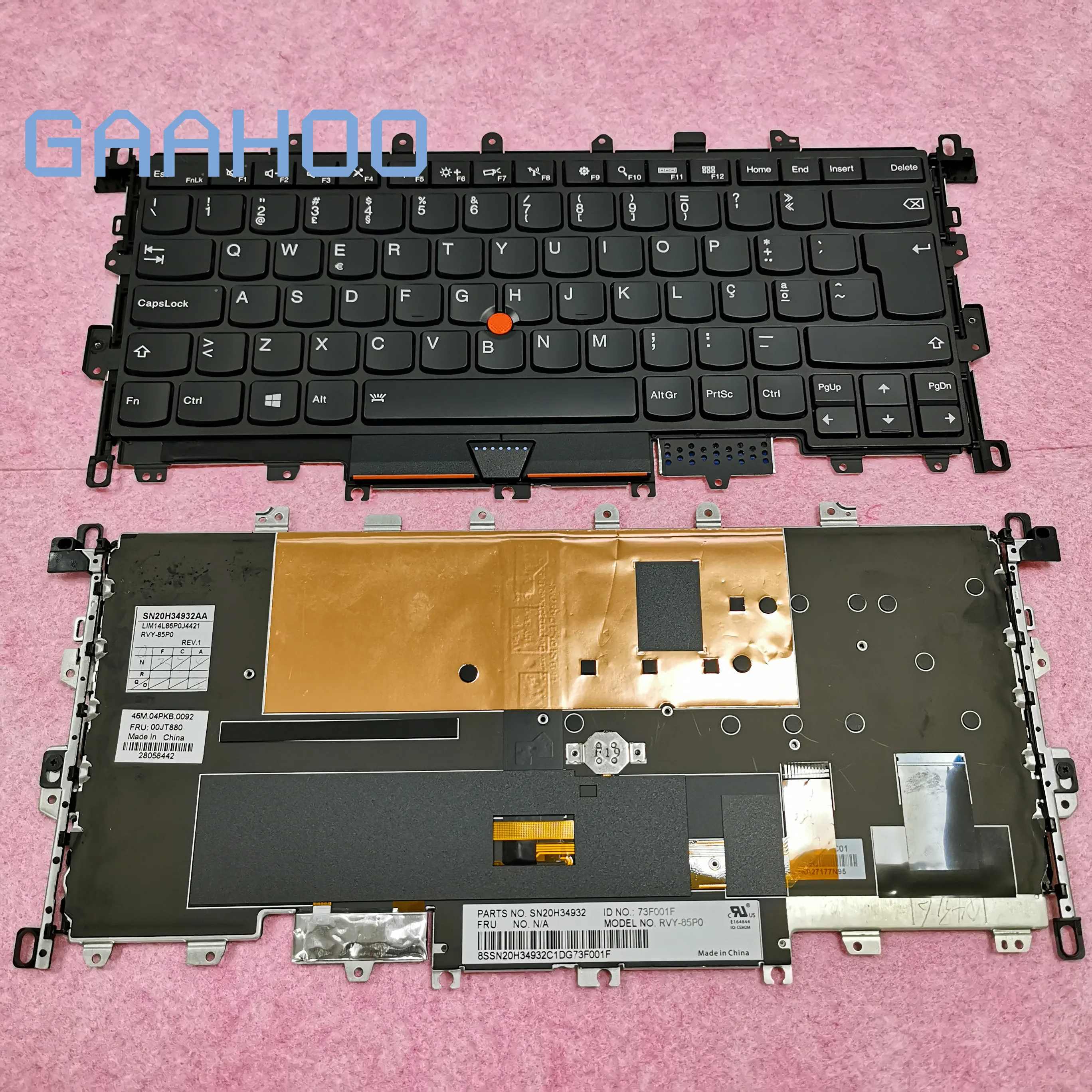 NL Netherland абсолютно новая Оригинальная клавиатура для LENOVO THINKPAD X1 YOGA 1ST gen 2в1 Клавиатура для ноутбука с подсветкой 00JT878