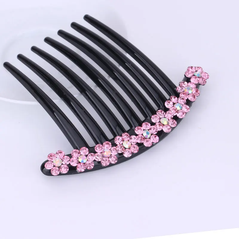 Rhinestone Bobby Pins Crystal Hair Clip Hair Female Wedding Bridal Hair Pins for Women Head Jewelry Korean Accessories Comb - Окраска металла: 3