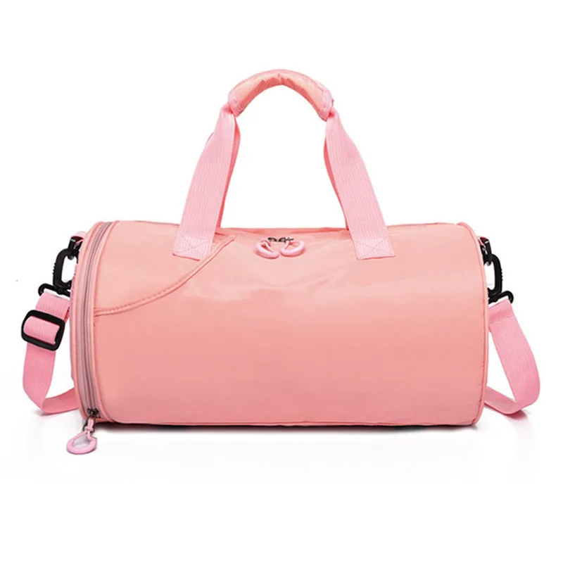 Pink Wobag женская сумка для йоги на плечо, тренировочная сумка, спортивная легкая водонепроницаемая сумка для плавания, дорожная сумка на короткое расстояние, розовый/серебристый цвет - Цвет: Pink