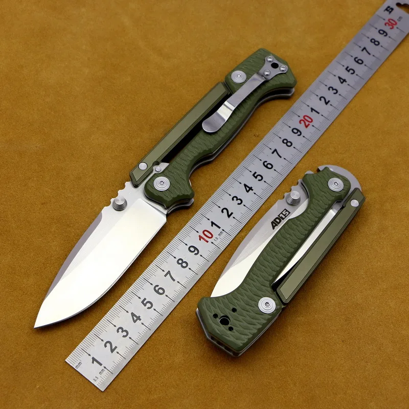 Offerte LOVOCOO AD15 coltello pieghevole D2 lama in acciaio + G10 maniglia esterna di caccia Esterna di alpinismo pesca frutta coltello tattica EDC strumento