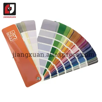 

Ge RAL E3 Semi-gloss Solid Color/High Gloss Metallic Color Card 490 RAL EFFECT Color