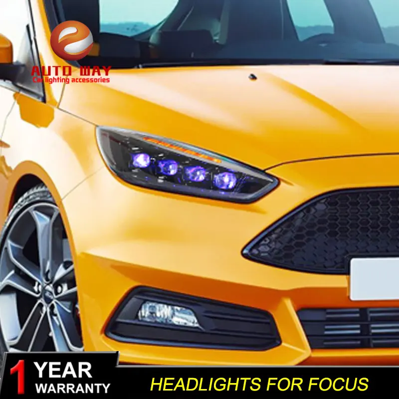 Автомобильный Стильный чехол на головную лампу для Ford focus фары 2015-2018 все
