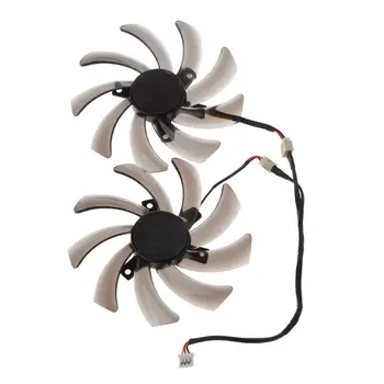 

2Pcs 95MM T129215SM 3Pin Cooler Fan Replacement For Gigabyte 7850 Radon R9 270