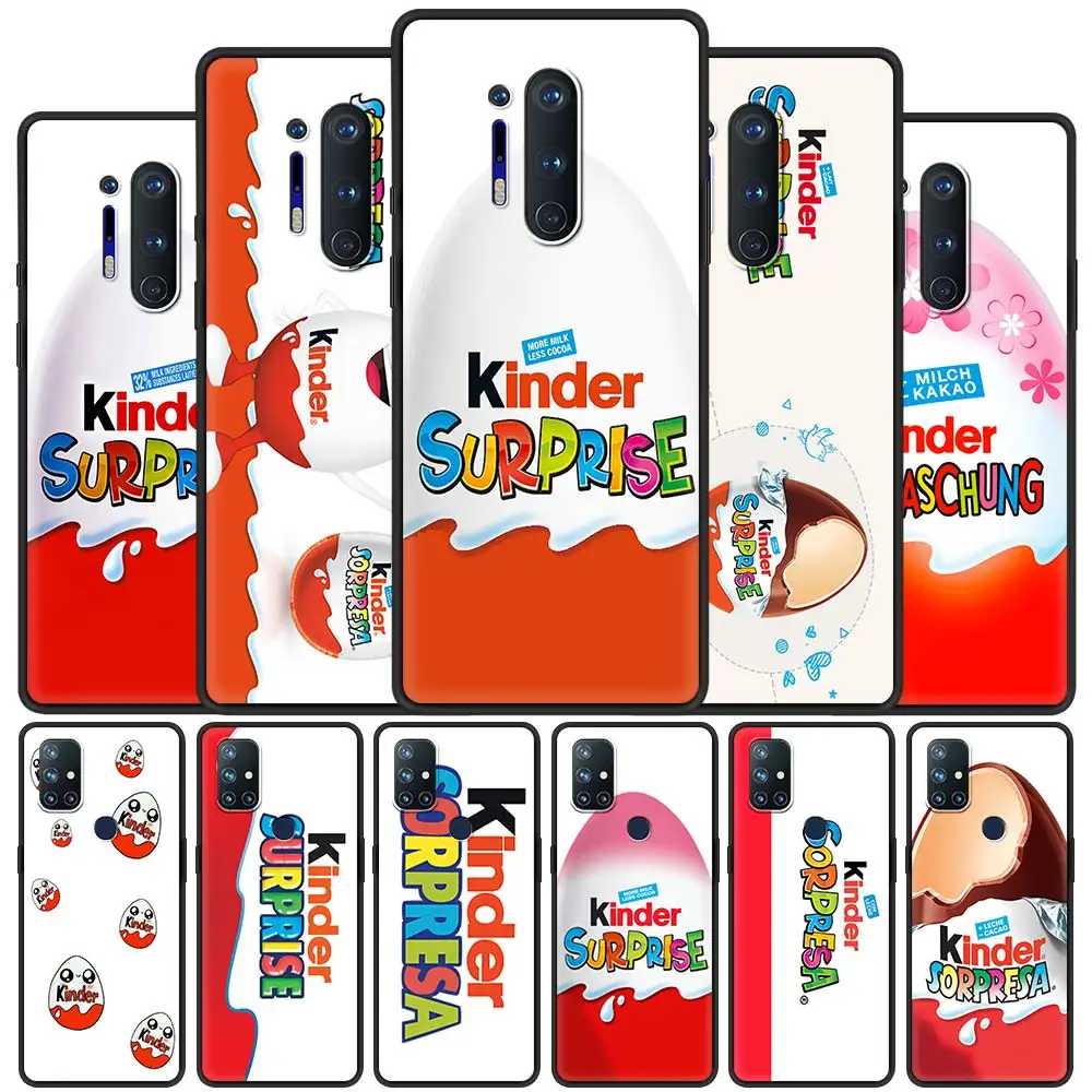 Weiche Telefon Fall Für OnePlus 8 Nord 5G 8T 7 Pro 7T 6 N10 6T N100 zurück Abdeckung 8Pro 7Pro Dünne Funda Shell Ei KINDER FREUDE Überraschung