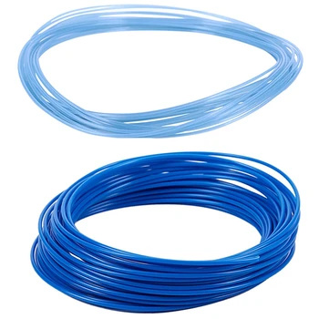 

2Pcs 3D Printer Pen Filament 1.75Mm PLA 10M - Blue & Glow in DarK Blue