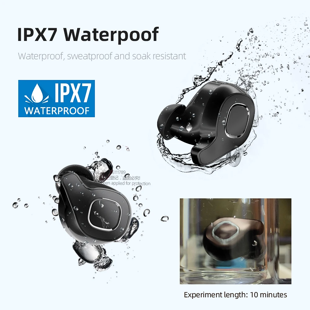 AUN TWS Bluetooth 5.0 Earphones 2600mAh Charging Box Wireless Headphone Stereo Sports Waterproof Earbuds Headsets With Microp