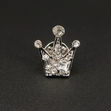 [Рисунок Oumuli] корейский стиль простой крутой Корона моделирование Циркон маленькая брошь креативный уличный защелкивающийся женский воротник булавка