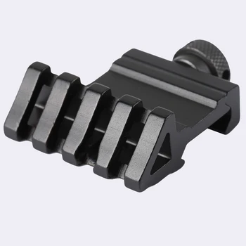 

1Pc Hunting 45 Degree Angle Offset 20mm Weaver Picatinny Side Scope Rail Mount Base Adapter For Laser Flashlight Red Dot Sights