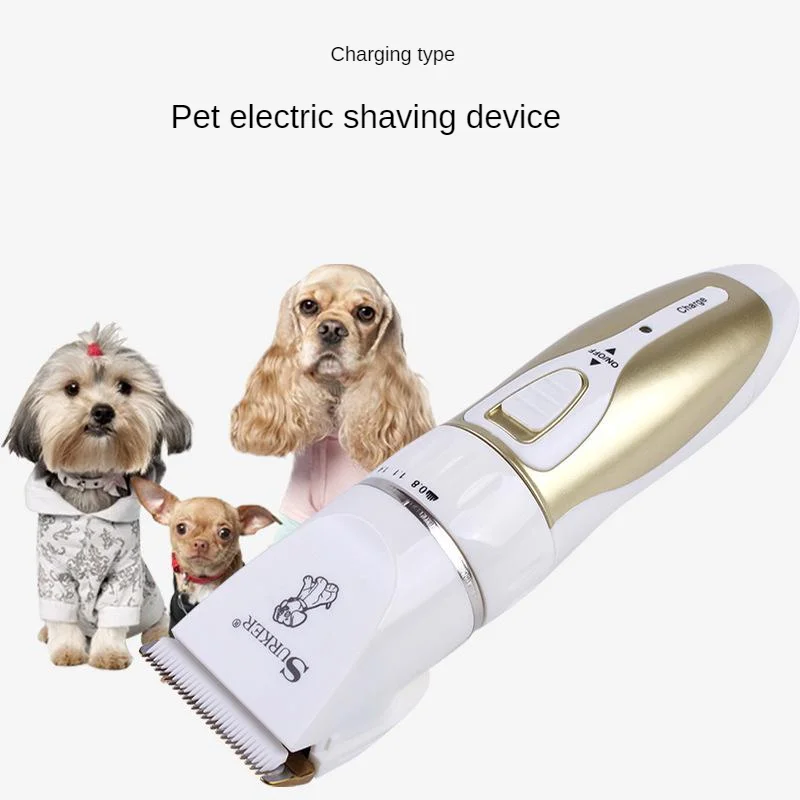 Rechargeable Pet Electric Shaver Ceramic Cutter Head Strong Power Electric Pet Hair Cutter