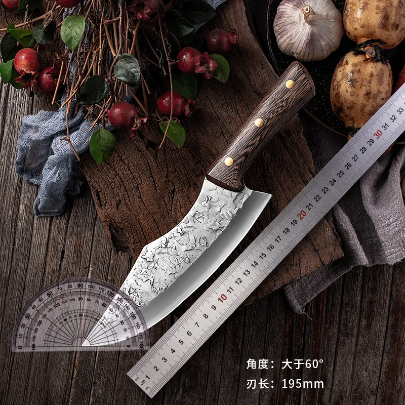 Forged Boning Knife Butcher Knife Kitchen Stainless Steel Meat Chopping  Knife Serbian Chef Slicing Cutter Knife Cooking Tools