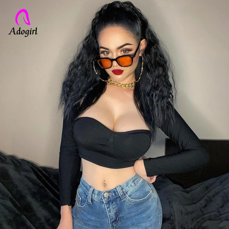 

Plain Color Basic Tee Long Sleeve Velvet Autumn Winter T-Shirt Crop Top Sexy Club Tshirt Women Casual Solid Srteetwear Outfits